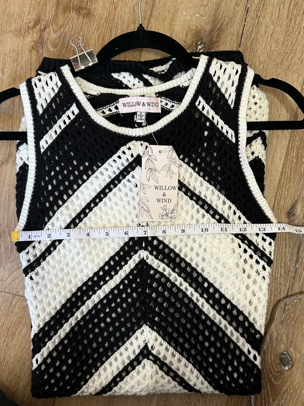 Striped Navy blue and White Knit Swim Cover Dress